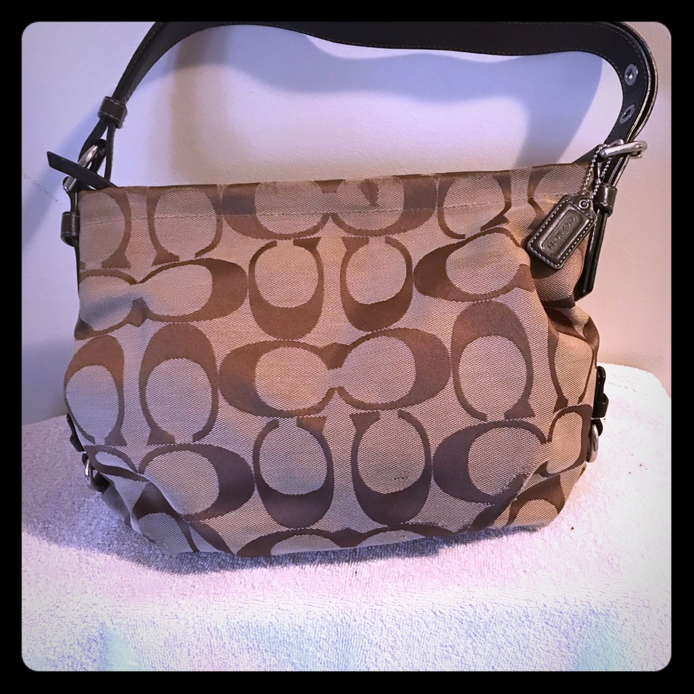 Used Coach bag brown
